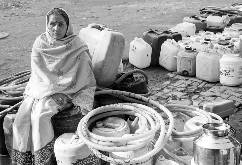 Women and Drinking Water Challenges - Waiting endlessly for the water tanker in South-East district, National Capital Territory of Delhi